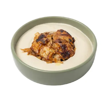 Hummus with Chicken Shawarma — Habib Beirut Abu Dhabi
