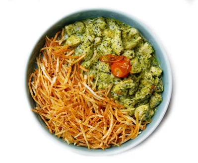 Meat Pesto with Fries — Habib Beirut Khorfakkan